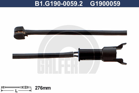 CABLE SENSOR BALATA DELANTERA 276MM