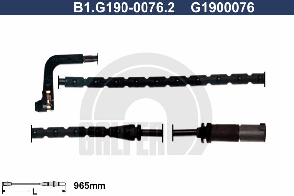 CABLE SENSOR BALATA TRASERA 965MM