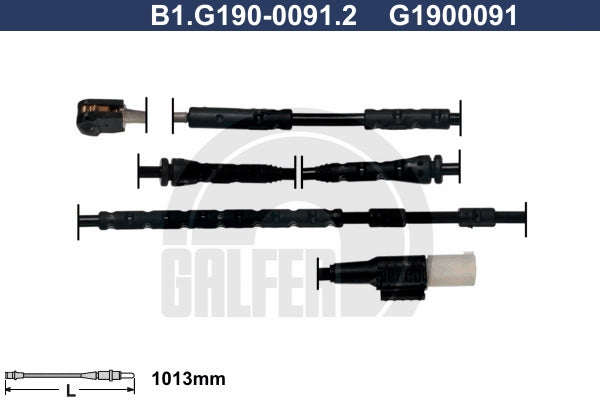 CABLE SENSOR BALATA DELANTERA 1013MM