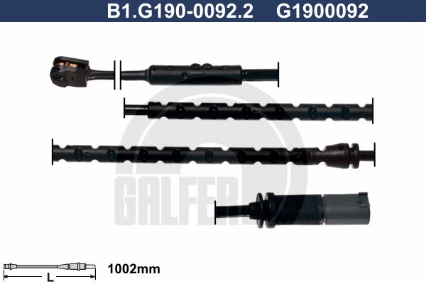 CABLE SENSOR BALATA TRASERA 1002MM