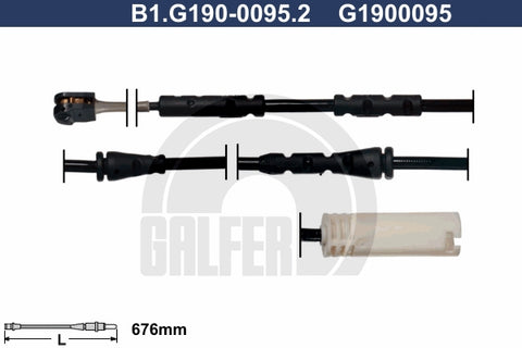 CABLE SENSOR BALATA DELANTERA 676MM