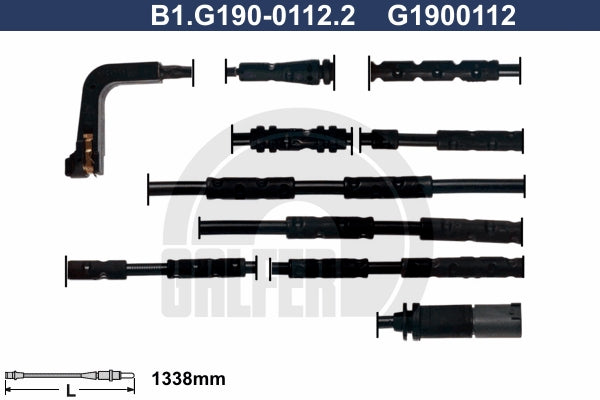 CABLE SENSOR BALATA TRASERA 1338MM