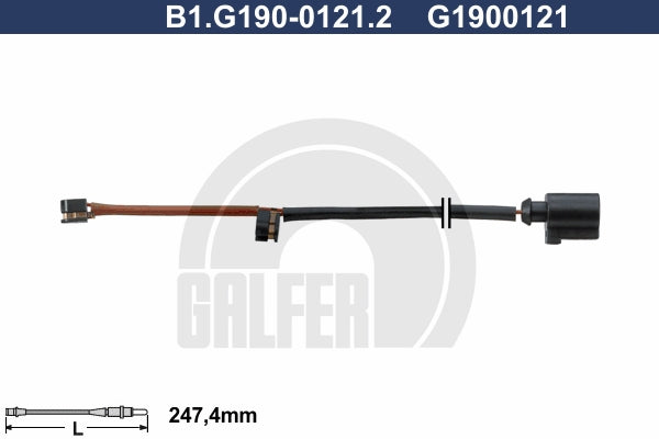 CABLE SENSOR BALATA TRASERA 247.4MM