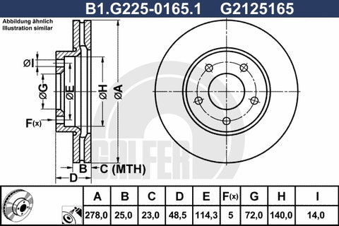 DISCO DE FRENOS DELANTERO