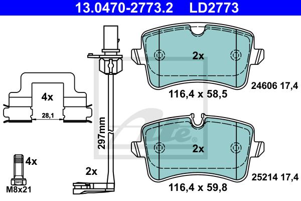 BALATAS TRASERAS CERAMICA 8755 D1547