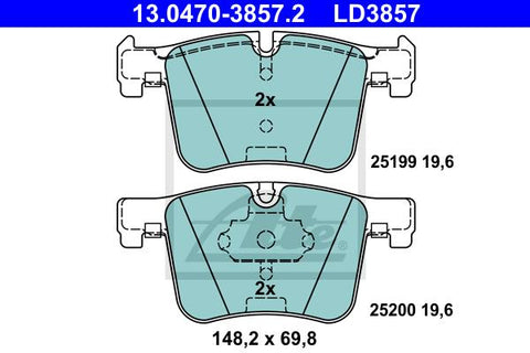 BALATAS DELANTERAS CERAMICA 8772 D1561