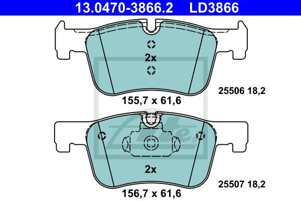 BALATAS DELANTERAS CERAMICA 9147 D1922