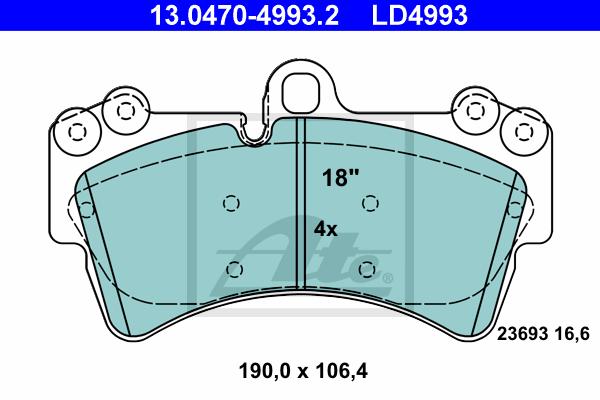 BALATAS DELANTERAS CERAMICA 7878 D1014