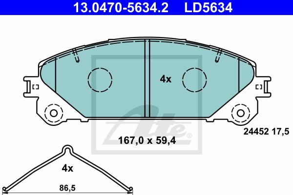 BALATAS DELANTERAS CERAMICA 8436 D1324
