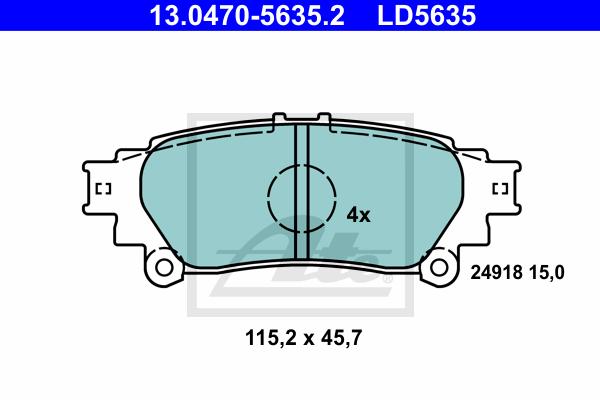 BALATAS TRASERAS CERAMICA 8500 D1391