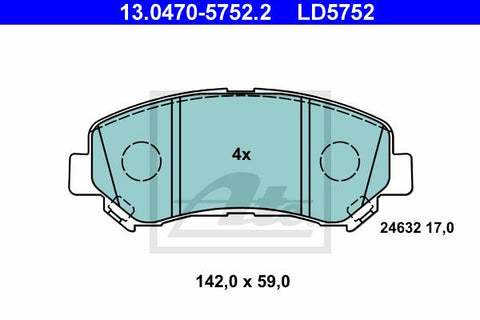 BALATAS DELANTERAS CERAMICA 8449 D1338