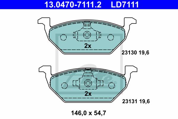 BALATAS DELANTERAS CERAMICA 7635 D768