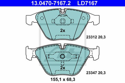 BALATAS DELANTERAS CERAMICA 7799 D918
