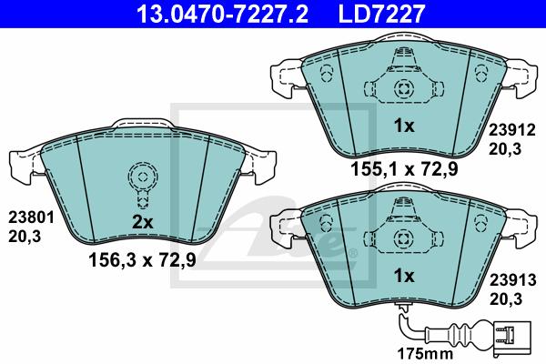 BALATAS DELANTERAS CERAMICA 8468 D1359
