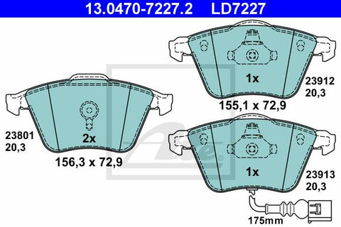 BALATAS DELANTERAS CERAMICA 8468 D1359