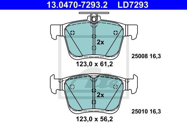 BALATAS TRASERAS CERAMICA 8990 D1761