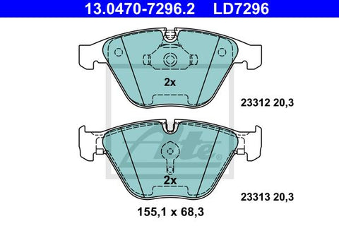 BALATAS DELANTERAS CERAMICA 7799 D918