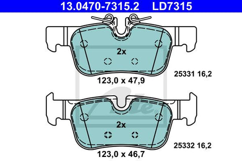 BALATAS TRASERAS CERAMICA 8993 D1762