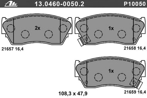 BALATAS DELANTERAS 7389 D510