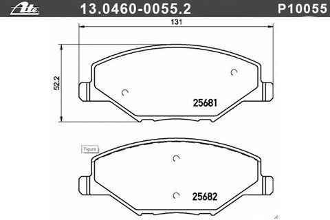 BALATAS DELANTERAS 9006 D1776