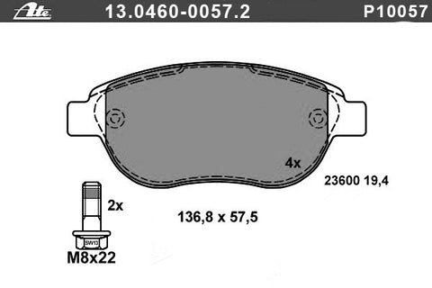 BALATAS DELANTERAS 8749 D1541